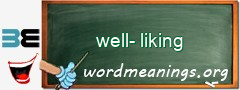 WordMeaning blackboard for well-liking